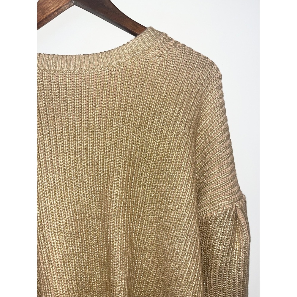 Kika Vargas x Target Metallic Gold‎ Back Tie Limited Edition Sweater Women's | L - Picture 3 of 15